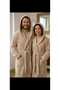 Battal Boy Wide Fit Bathrobe with Towel 100% P Cotton Women's & Men's Bathrobe - 2