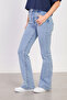 Women's Flared Jean Pants - Blue Kar Y. - 4
