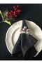 Glittery Black Napkins 35X35Cm