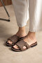 Leomaris Genuine Leather Soft Sole Pack Double Buckled Daily Slipper - Sandals - 2