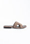 Leomaris Genuine Leather Soft Sole Pack Double Buckled Daily Slipper - Sandals - 8