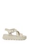26S-358 6Fx Beige Women's Thick Sole Sandals
