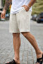 Men's Oversized Linen Shorts - 3