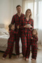 Plaid Pcs Children's Pajama Set Girl - Brother Combination - 3