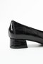 Women's Genuine Leather Classic Heeled Shoes Black - 6