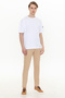 Men's White Oversized Crew Neck T-Shirt 50252132-Vr013 - 4