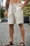 Men's Oversized Linen Shorts - 5