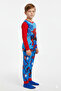 Boys Night Pajama Set – Long Sleeve, Blue & Red, 3–7 Years - 3