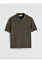Khaki Regular Fit Short Sleeve Men's Shirt - 8