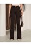 New Season High Waist E Stretchy Brown Women's Size Flared t Pants - 3