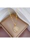 Steel Rotating Zircon Stone Daisy Stress Necklace - 6