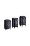 Belariva-Cuisine Bread Box & Spice Storage Set Black |   Metal Bread Box + 3-Piece Jar Set - 5