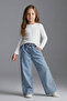 Girl's Stoned Ribbed Knit Body - 2