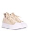 Valento Beige Knitwear Sneakers - 4