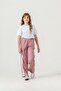 Right Left Knee Length Paneled Piped Girls' Sweatpants