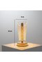 Otetechparca ®   Open Cylindrical Crystal Drop Model Led Table Lamp – Gold Base, Touch Control, 3 Colors - 5