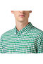 Men's Regular Fit Plaid Patterned Green Shirt - 2