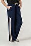 Right Left Knee Length Paneled Piped Girls' Sweatpants - 4