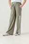 Right Left Knee Length Paneled Piped Girls' Sweatpants - 4