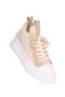 Valento Beige Knitwear Sneakers - 2