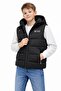Boy's Nova Fabric Removable Hooded Zipper Pocketed Transitional Puffer Vest