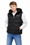 Boy's Nova Fabric Removable Hooded Zipper Pocketed Transitional Puffer Vest - 4