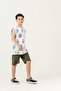 Top Athlete All Area Printed Bottom Capri Left Leg Printed Boy's Shorts - Athlete Set - 2