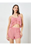 Pack of 3 - Ruffle Hem Detail Mesh Camisole with Shorts and Robe Set - 3