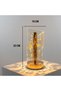 Crossed Crystal Gold Powder Model Led Table Lamp – Gold Body, Touch Control, 3 Levels of Light - 5