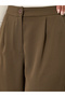 Brown High-Rise Wide Leg Trousers - 3