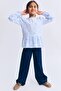 Peplumlu Gofre Bluz