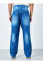 Men Blue Loose Fit Faded Jeans - 3
