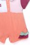 Baby Girl Colorful Polo Neck Jumpsuit Summer Cotton Baby Jumpsuit Shorts Jumpsuit - 4