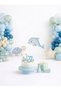 Sea Balloon Chain Set 65 Pieces – Ocean/Sea Themed 1 Year Old Boy Birthday Decoration Mint Blue - 2