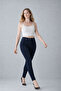 Women's Slim Fit 5 Pocket Stretchy Navy Blue Jeans - 3