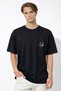 Men's Oversize Black Basic Men's T-Shirt Premium Cotton Relaxed Fit Casual T-Shirt