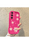 Samsung Galaxy S24 Plus Plain Floral Case, High Quality Silicone, Shockproof, Stylish