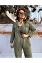 Muslin Hooded Shirt Khaki - 5
