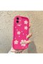 iPhone 12 Plain Floral Case, High Quality Silicone, Shockproof, Stylish