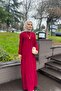 Tesettür Sehra Long Dress Red - 3
