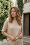 Women's Crew Neck Short Sleeve Modal Two-Piece Set - 2