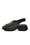 Black Women's Daily Heels Sandals Pc-7390 Z - 4