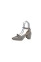 Ceylan 114 Women's Satin Stone Bow Ankle Lace Thick Low Heel Evening Dress Shoes - 3
