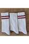 Sports Socks White 3 Pairs Stitch-Free Towel Sole - 4