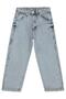 Yan Pocketed Baggy Fit 10-13 Years Old Pants Jeans - Blue 11-12 Years Old