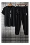 Tüy Printed Lower and Upper Tracksuit Set Oversized Crew Neck