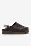 Women's Brown Comfortable Fit PU Sole Stripes Sandals - 5