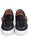 Civil Boys' Suede Single Velcro Casual Shoes |   School Nursery and Daily Use - Navy Blue - 2