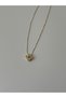Minimal Clover Necklace with Stone - 2