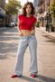 Kyla Low Rise Baggy Jean Women's Low-Rise Wide-Leg Denim Pants - 3